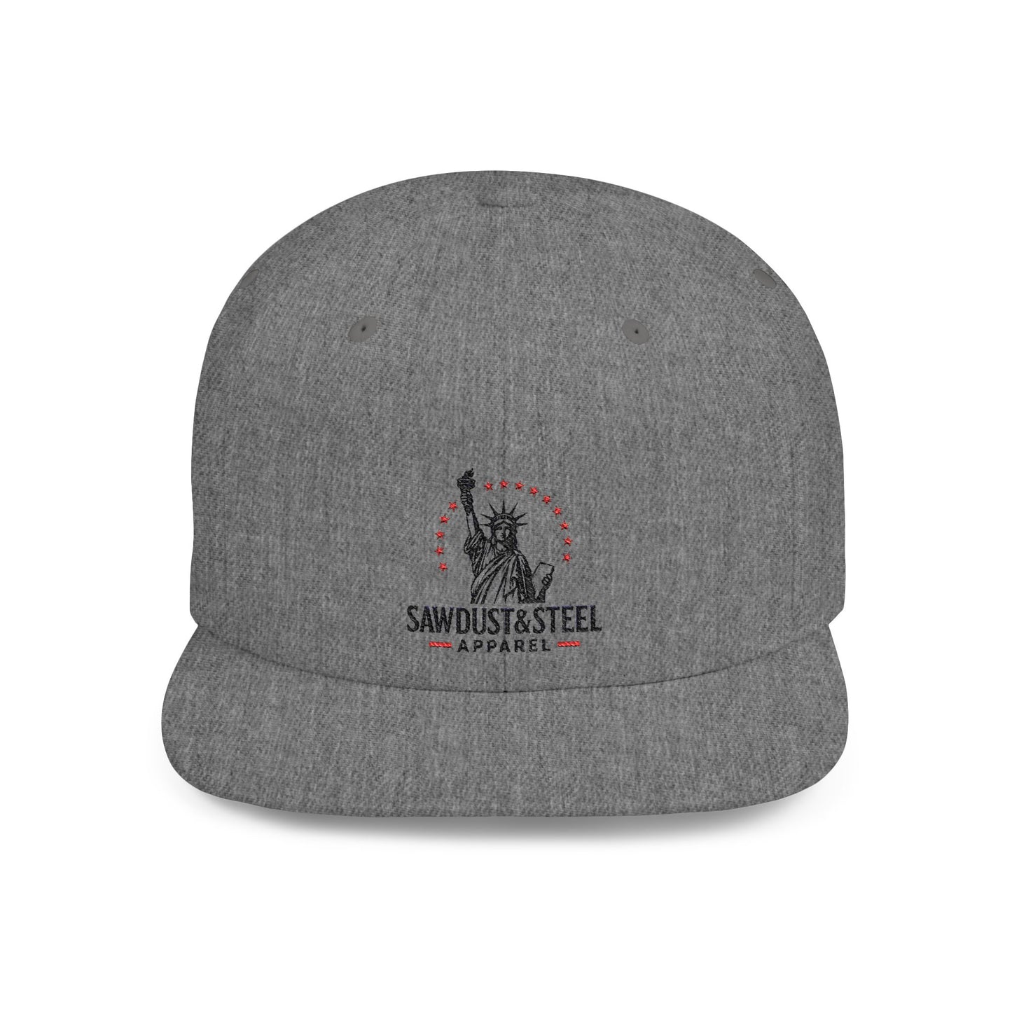 Patriotic Flat Bill Snapback Cap - Ideal for Outdoor Events, Gifts for Dad, Trendy Accessories, 4th of July, Casual Wear