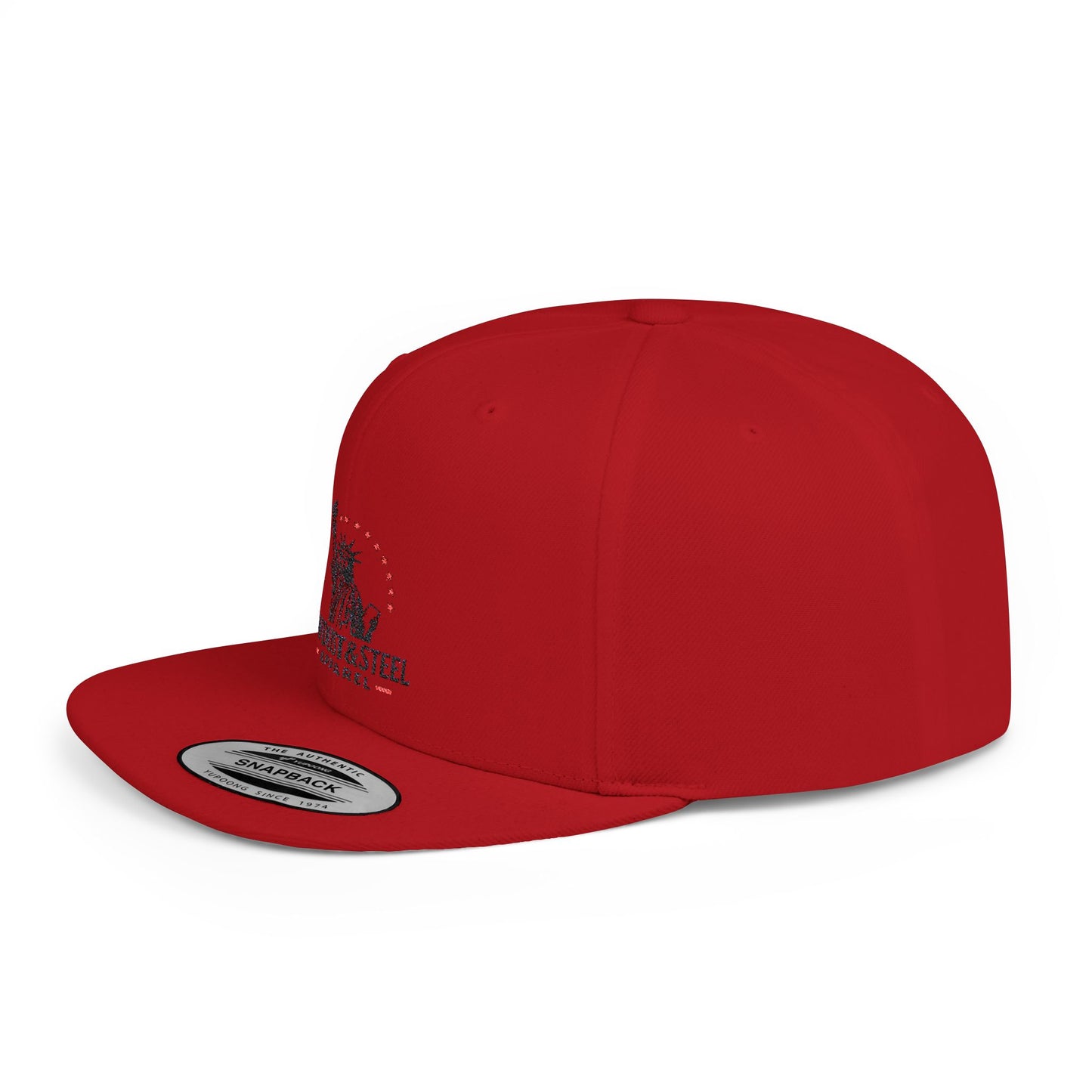 Patriotic Flat Bill Snapback Cap - Ideal for Outdoor Events, Gifts for Dad, Trendy Accessories, 4th of July, Casual Wear